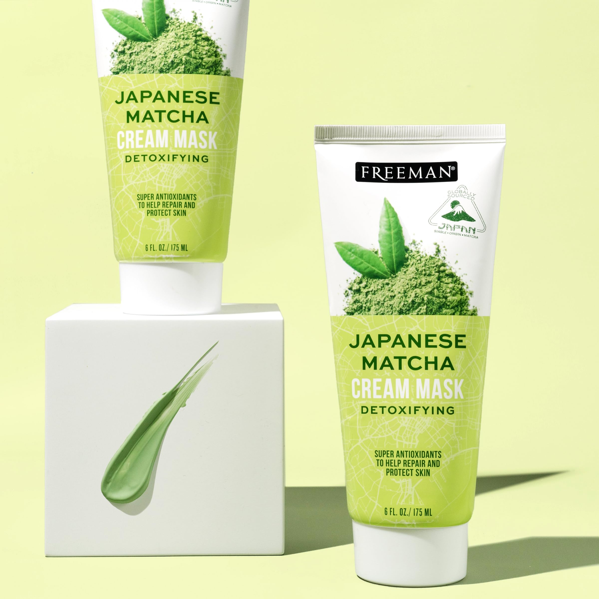 Freeman Exotic Blends Detoxifying Japanese Matcha Cream Facial Mask, 6 fl.oz./ 175 mL Tube