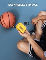 AstroAI Portable Electric Ball Pump with LCD Display, 5 Presets, 6L/min view 6