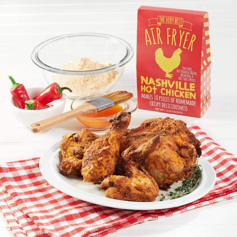 Pelican Bay Air Fryer Spicy Chicken Coating | Nashville Hot Chicken Seasoning | Homemade Air Fried Chicken | 1 Pack of 5.6 Ounce | Makes 10 Pieces