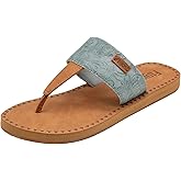 Flojos Grace Women's Hooded Thong Sandal, Tan Artisan