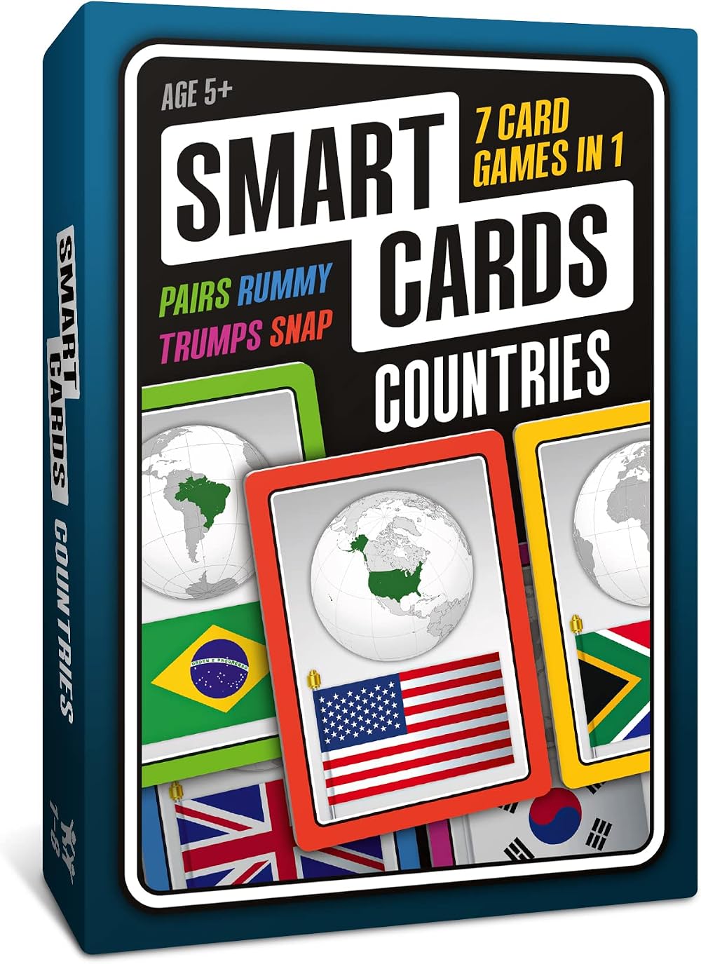 SMART CARDS Countries Gift Travel Game 7 in 1 1-8 Players 5+
