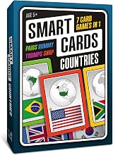 SMART CARDS Countries Gift Travel Game 7 in 1 1-8 Players 5+