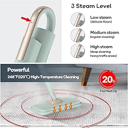 Newbealer Steam Mop & Detachable Handheld