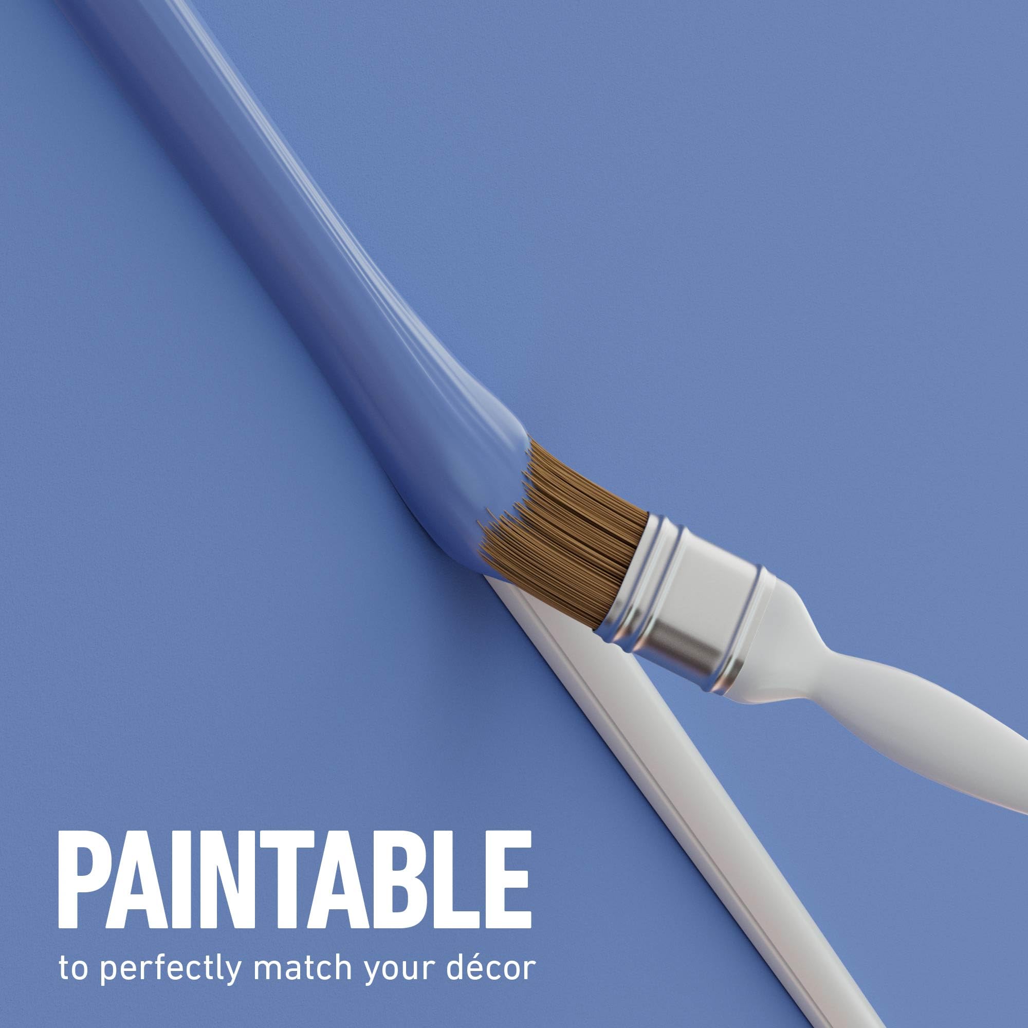 D-Line Cable Raceway On-Wall Cord Cover | 1D3015W | Surface Mount Electrical Channel to Hide and Conceal Cords, Cables, and Wires | White, Paintable