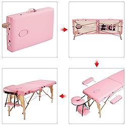 Yaheetech Massage Tables Portable Adjustable
