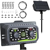 RAINPOINT Compact Programmable Solar Automatic Plant Waterer Kit Work with Indoor Outdoor,Self Watering Drip Irrigation Pump Indoor/Outdoor Vacation Free Low Water Auto Shut-Off Water 10-20 Plants
