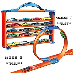 STSGPUZ Racing Car Loop Track City Transforming Toy