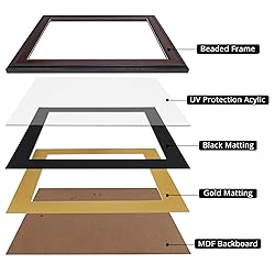 GraduationMall 8.5x11 Diploma Frame with Black over
