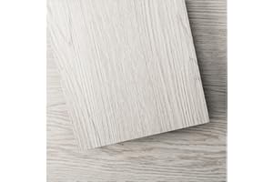 Art3d 36-Pack Peel and Stick Luxury Vinyl Flooring Tiles, 5㎡ Self Adhesive Wood Plank for Kitchen, Bedroom, Bathroom, White W