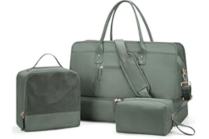 ONXTHIN Weekender Bags for Women Travel, Travel Bag with Shoe Compartment, Overnight Duffel Bag with Wet Pocket & Trolley Sleeve