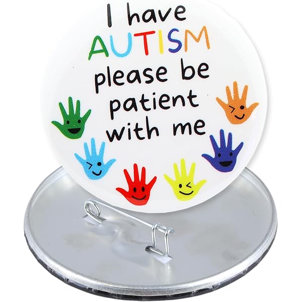Autism Awareness Badges Autism Awareness Pin Button Set - 4 Pack, 32mm ...