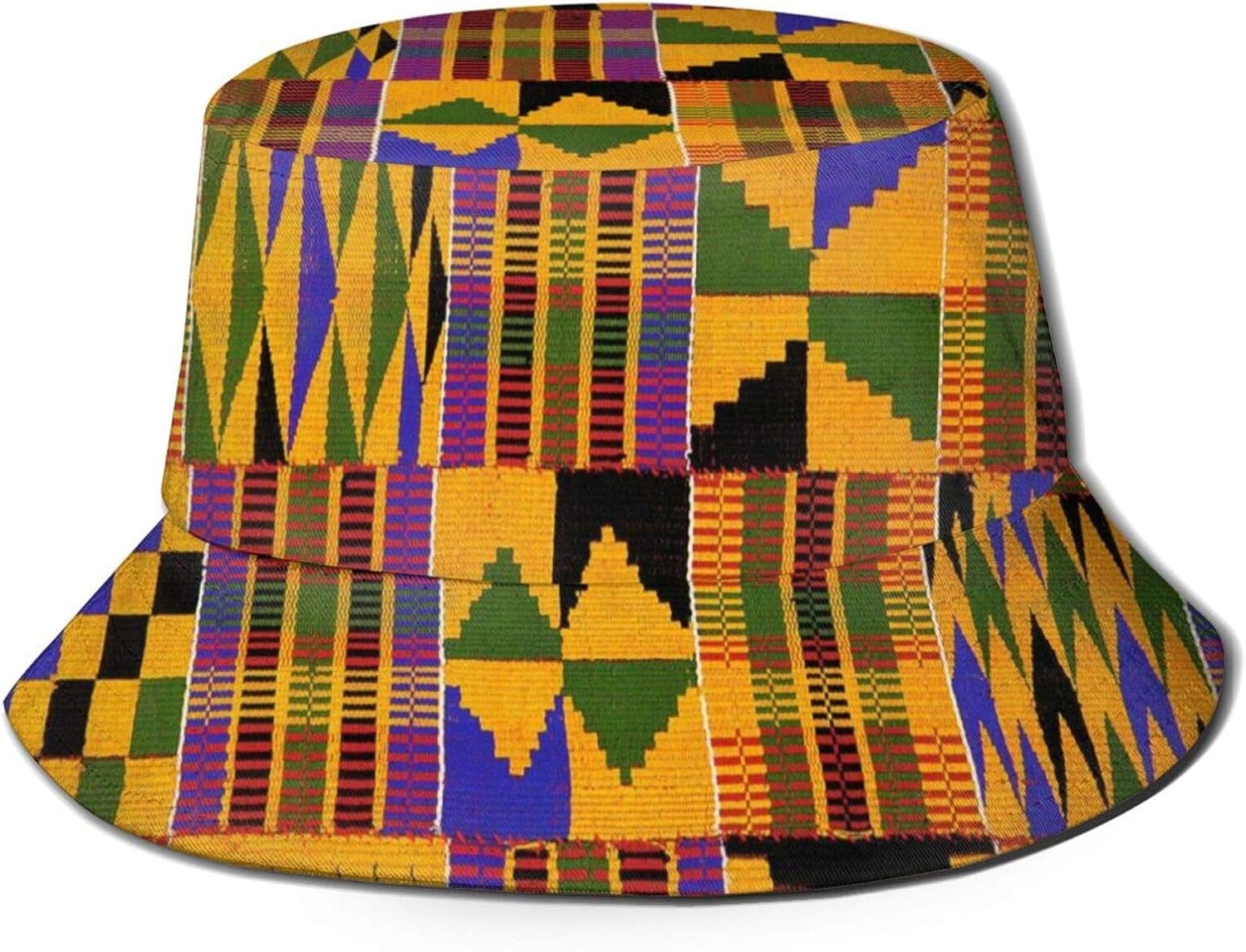 African Weaving Unisex Print Bucket Hat Travel Fisherman
