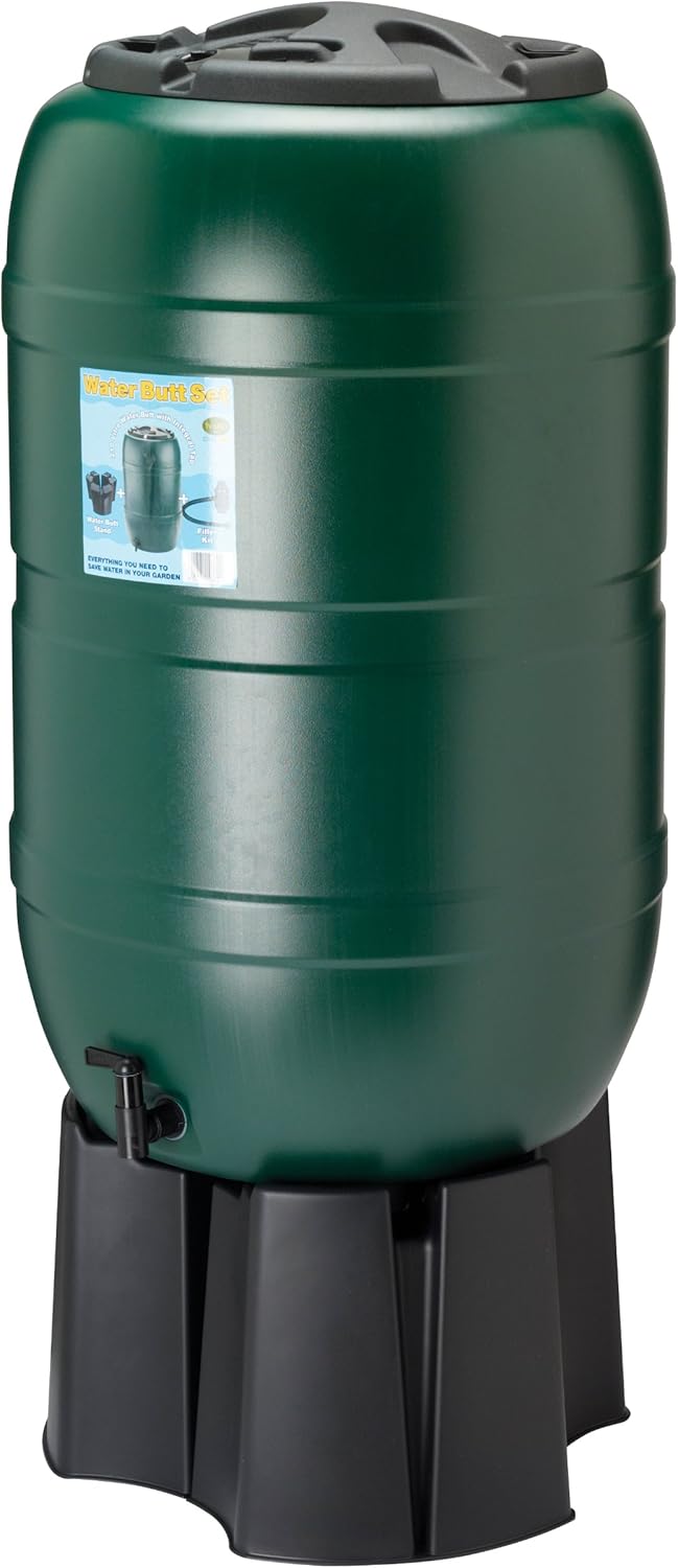 Strata Regentonnen-Set, 210 L, Grün, 57 x 57 x 97 cm