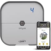 Orbit 57915 B-hyve 4-Zone Indoor Smart Sprinkler Controller | WiFi-Enabled Indoor Sprinkler Controller, App Controlled with C