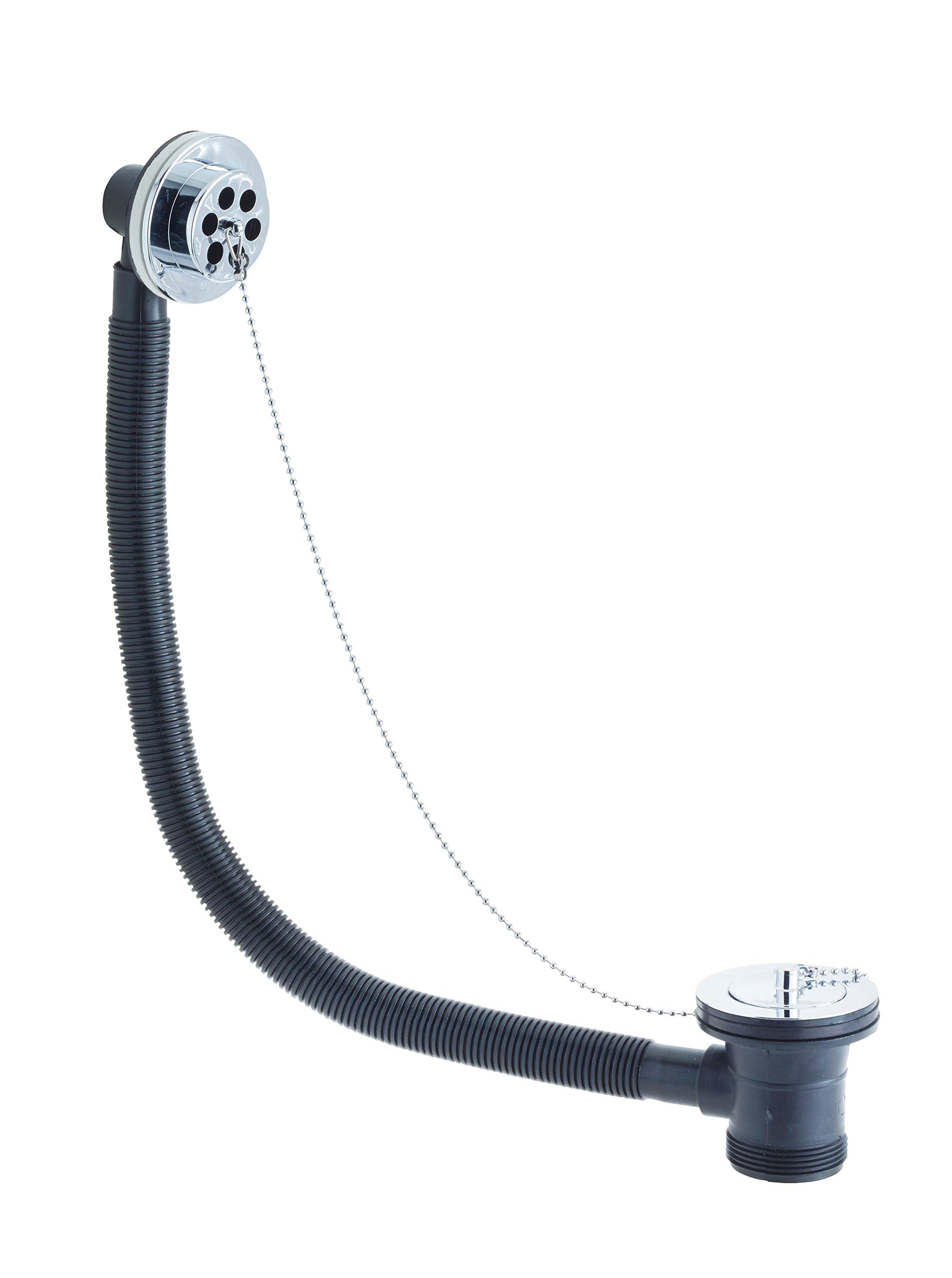 Bristan W BATH02 C Bath Waste with Abs Plug Slotted C, Chrome