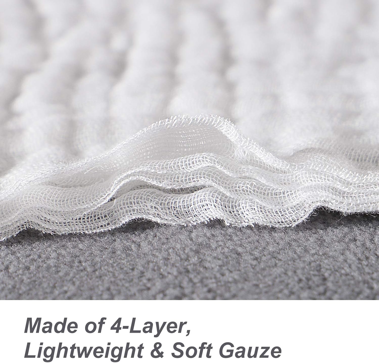 EMME Muslin Throw Blanket 100% Cotton Summer Throw Blankets for Couch 4-Layer Breathable Gauze Blanket All Season Soft and Lightweight Pre-Washed Cotton Blanket (Light Tan, 55"x75"): Kitchen & Dining