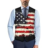 TOADDITDO Hunting Camo Tree Print Men's Casual Plus Size Vest Dress Vest for Men Wedding Slim Fit Waistcoat Jacket Tank Top