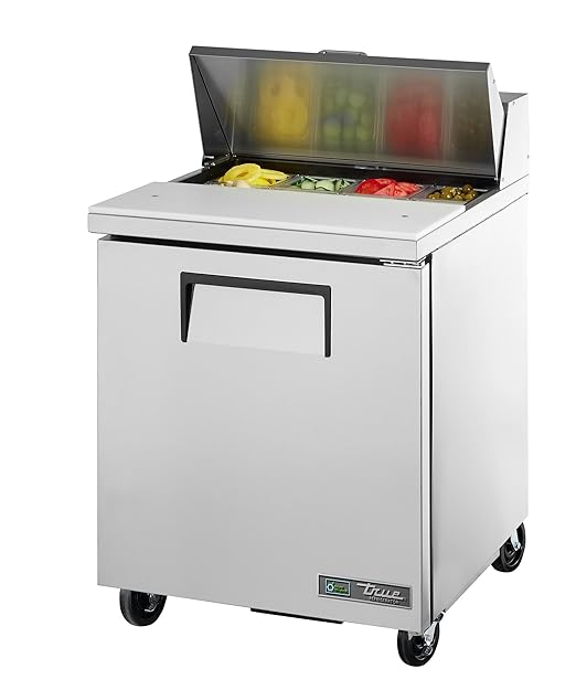 True TSSU2708HC Commercial Cold Food Prep Table with