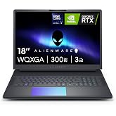 Alienware 18 Area-51 Gaming Laptop, RTX 5080, Intel Ultra 9 290HX | WQXGA 300Hz Display, NVIDIA GeForce, 32GB DDR5 RAM, 2TB NVMe SSD, Windows 11 Home, Liquid Teal, AA18250