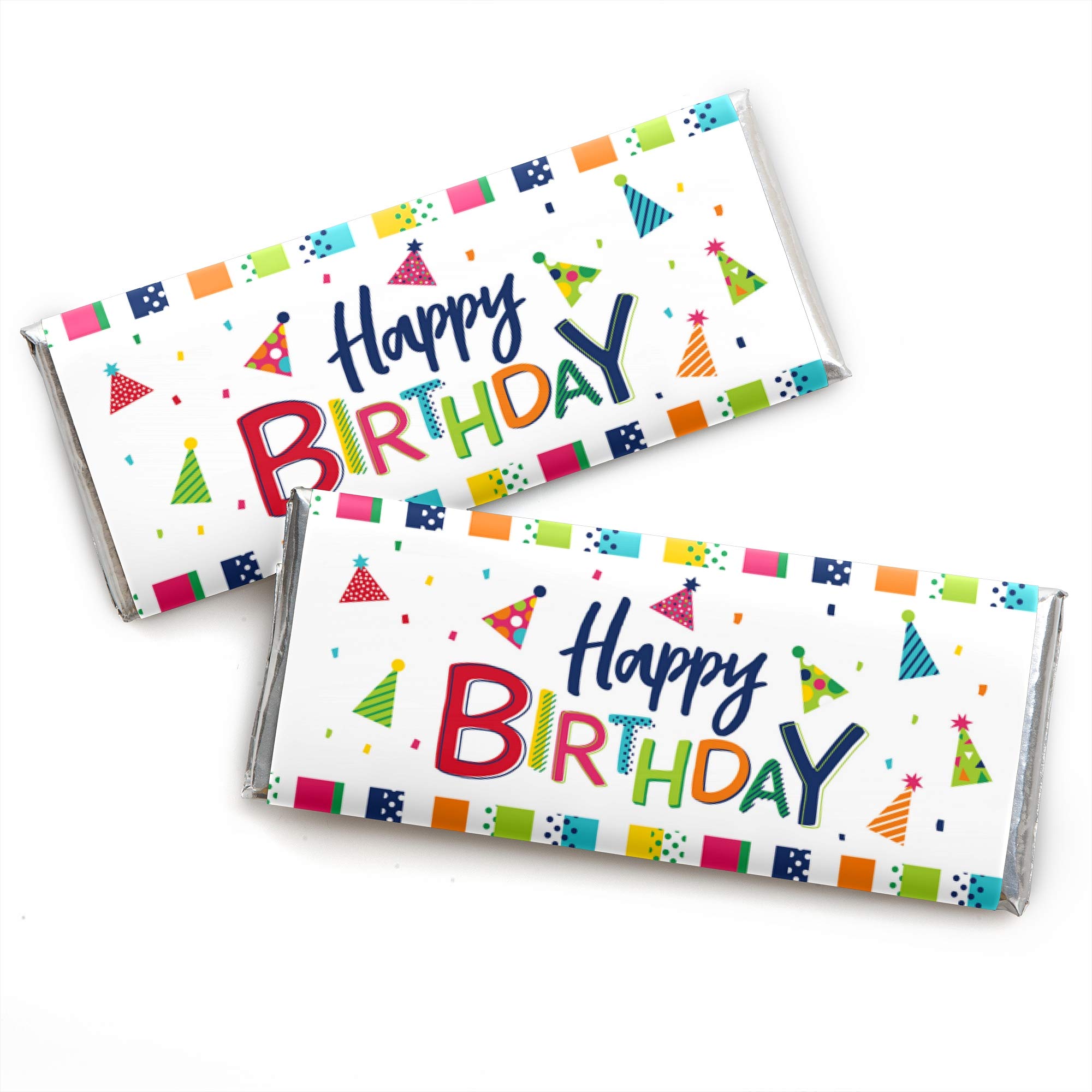 Cheerful Happy Birthday Candy Bar Wrapper Colorful Birthday Party cheerful-happy-birthday-candy-bar-wrapper-colorful-birthday-party