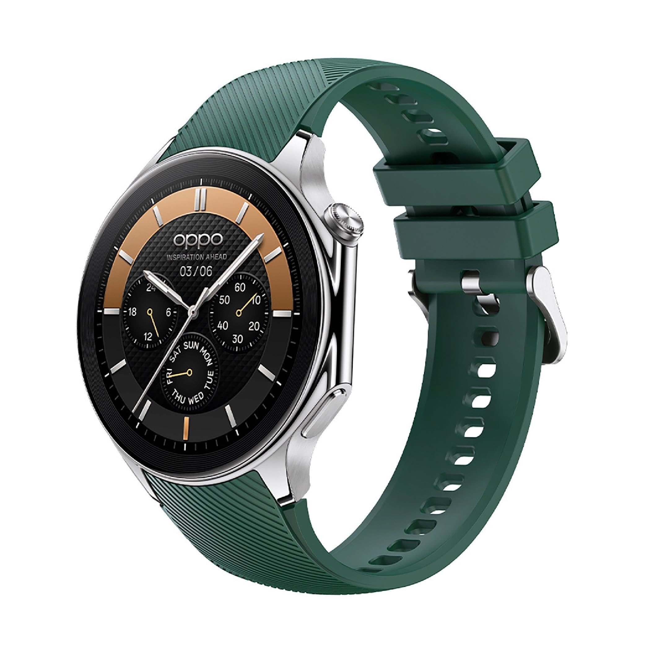 GIOPUEY Strap Compatible with OnePlus Watch 3/2/2R/OPPO Watch X, Soft silicone Watch Strap, Strap Replacement [Wear-resistant] [breathable] - army green