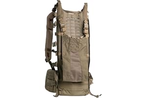 Eberlestock Modframe Hunting Pack Frame – Ultra-Durable, Lightweight Modular Backpack System – Adjustable Fit, Load Shelf, and Compression Straps – Compatible with EMOD Accessories – Military Green