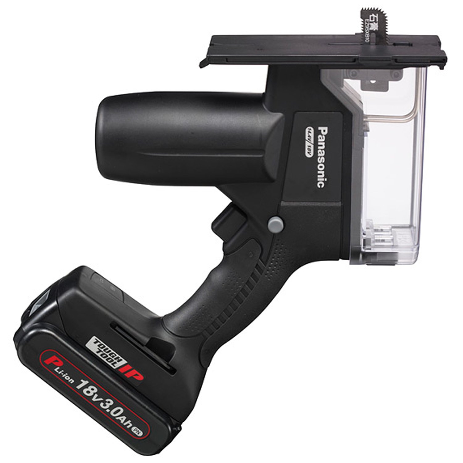 パナソニック 充電角穴カッター EZ45A3 デュアル(14.4V/18V対応) IP5X 木工15mm・石膏30mm切断 18V軽量3.0Ah電池パック×2個・充電器・ケース付 ブラック EZ45A3PN2G-B商品画像