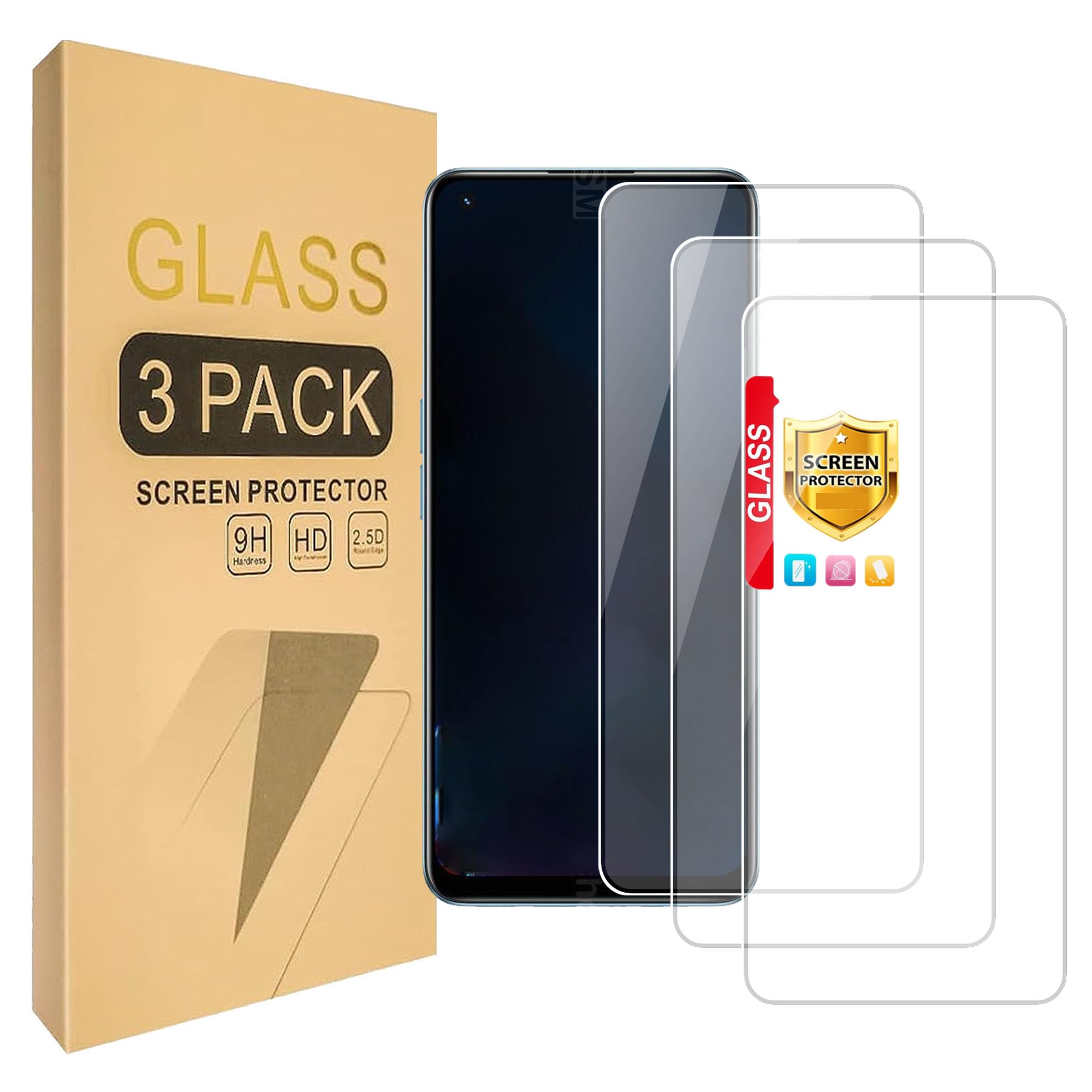 Lucyliy (3 Pack) Compatible with Realme 9 Pro+Plus