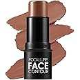 FOCALLURE Cream Contour Stick, Matte Bronzer Stick, Professional Face Shaping & Contouring Stick Makeup, Easy to Apply with Buildable Coverage, Long Lasting & Sweatproof, COFFEE
