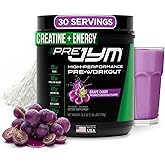 JYM Supplement Science Pre JYM Grape Candy Pre Workout Powder for Men & Women, BCAAs, Nootropics, Creatine HCI, Citrulline, Beta-Alanine, Betaine, Taurine, Huperzine, 30 Servings
