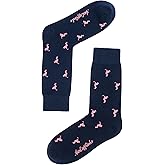 Auscufflinks Golfer Sports Socks | PINK Woven Golf Socks for Him | Birthday Gift for Golfers