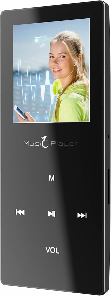 Amazon Mp3プレーヤー Bluetooth対応 録音 Kiyu 音楽プレイヤー Fmラジオ ボイスレコーダー 8gb マイクロsdカード対応 ブラック Kiyu デジタルオーディオプレーヤー