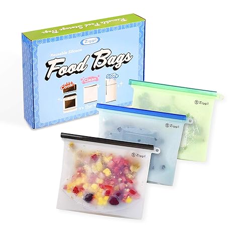 Amazon.com: Ziggil Bolsas de almacenamiento de alimentos de ...