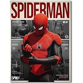 COMOR MOVIE Spiderman Poster For Fans Kids Birthday Party Decorations Gitfs-Spider-Man Wall Art-Spiderman Wall Decor-Canvas Prints Picture For Teen Boy Girls Bedroom Decor