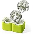 ZOKU Deco Ice Mold, Large Ice Cube Molds for Cocktails and Drinks, Easy-Release Silicone Ice Maker with Lid, Large Craft Ice Keeps Drinks Colder Longer with Less Dilution, Easy-Release, BPA-Free