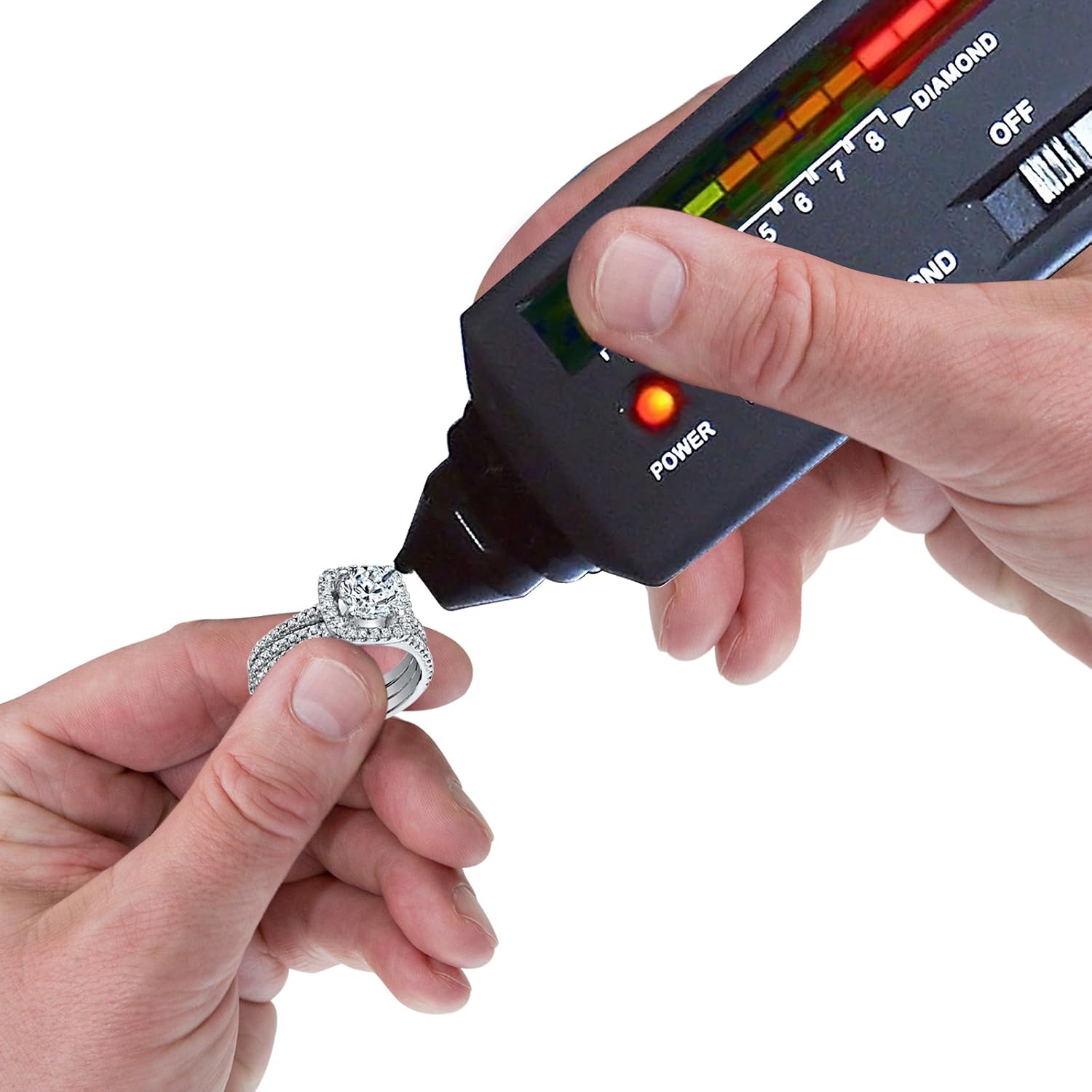 GAIN EXPRESS Diamond Tester Pen, Professional Diamond Moissanite Gemstone Tester with UV Ultraviolet Light & Thermal Sensor - Image 4