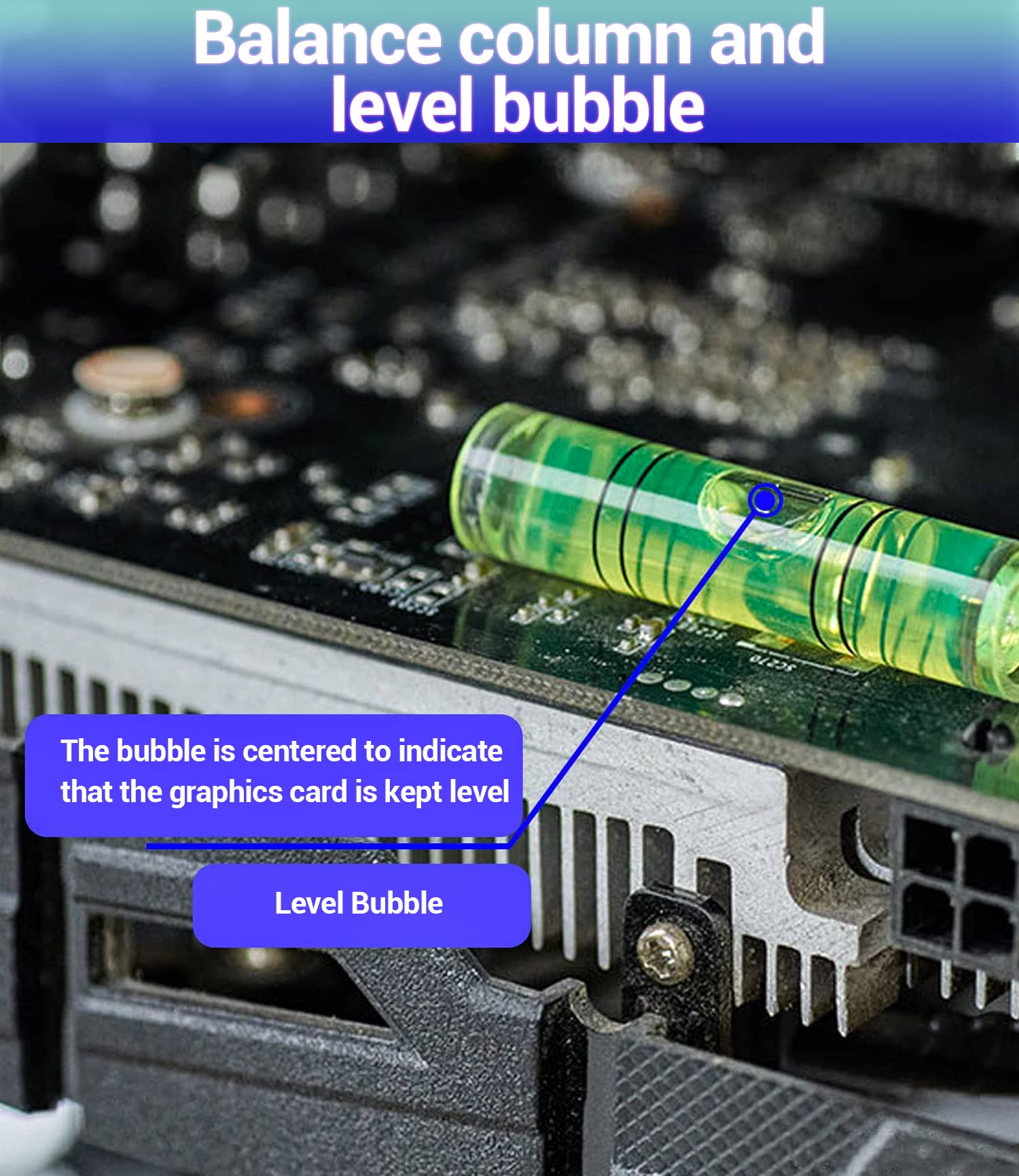 Uyubao Grafikkarten Halterung, GPU Halterung, Grafikkarten Halter, Grafikkartenhalterung Aus Aluminium, L 7