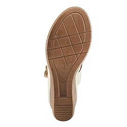 PATRIZIA Women's LOLLY Slide Wedge Sandals Bone EU