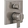 Delta Faucet Ara 17 Series 6-Setting Integrated Diverter Valve Trim Kit, Brushed Nickel Diverter Valve Trim Kit, Shower Trim Kit, Stainless T27967-SS (Valve Not Included)