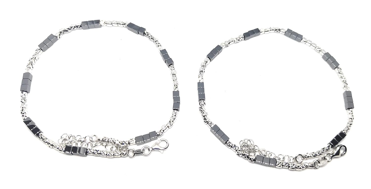silver payal on amazon