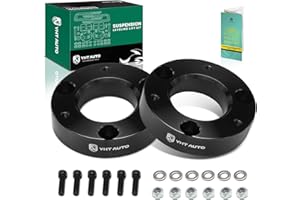 YHTAUTO 2 Inch Front Leveling Lift Kit Fits 2007-2023 Chevy Silverado 1500, Sierra, Tahoe, GMC Yukon| RWD/4WD | Aluminum Strut Spacers Raise the Front By 2 Inch | Suspension Leveling Kit w/Hardware
