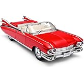 RZAPE Toy Car Model 1/24 Diecast Model Cars Eldorado Kits for Teenagers | Metal Model Cars Carros De Coleccion,Pull Back Car with Lights and Sounds,Toy Cars for Boys-Red