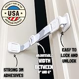 Door Buddy Baby & Cat Proof Latch Grey - Adjustable Door Strap view 4