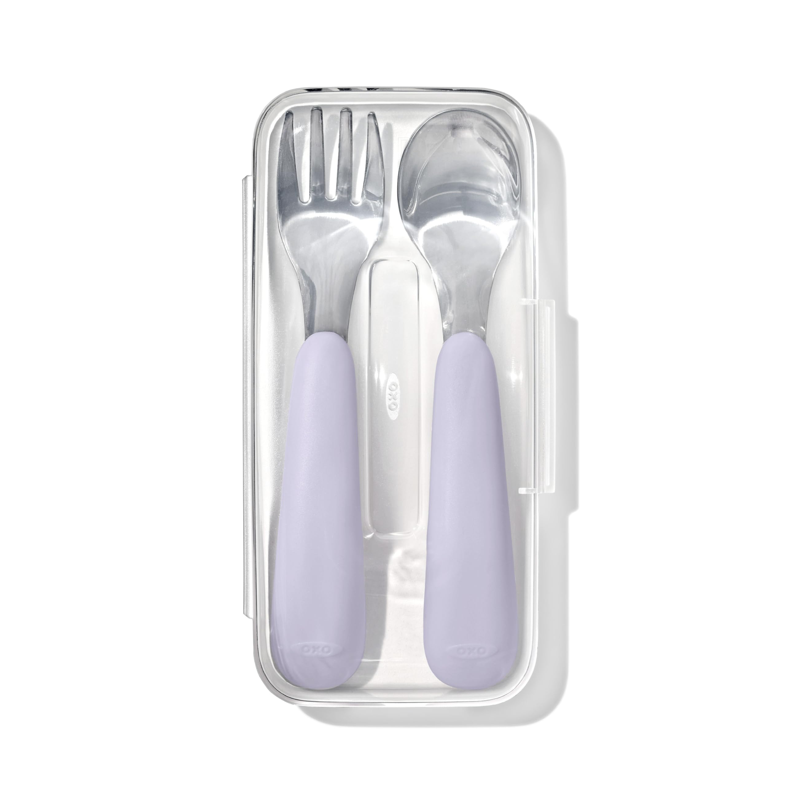 Photo 1 of OXO Tot On-The-Go Fork and Spoon Set - Lilac