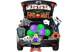 Digi4U Trunk or Treat Car Decorations Kit,Halloween Car Decorations for SUV,Halloween Decor for Garage Door Entryway Archway