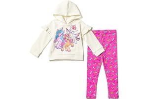 My Little Pony Zipp Storm Sunny Starscout Izzy Moonbow Girls Pullover Fleece Hoodie & Leggings Outfit Set Toddler to Big Kid