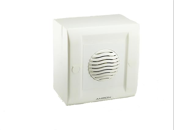 AMRON Surface Mounting Bird Voice Door Bell, Small (White)