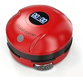 Grill Cleaning Robot, Electric Grill Brush, Cordless Automatic BBQ Cleaner | 304 Stainless Steel Rotary Brush, 4 Heads, Rechargeable, 150Mins Runtime, 380 RPM High-Speed Motor, LED Timer Display, Red