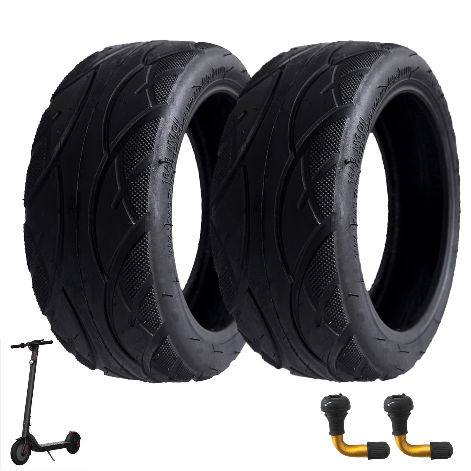 Photo 1 of 10x2.50-6.5 Vacuum Tire, 10 Inch Replacement Tire, for INMOTION L9/S1 Electric Scooter [Tubeless Tires] [Non-Slip] [Shockproof] (2 Pack)
