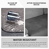 Hafaa 3 Seater Sofa Cover Water Resistant Light/Dark Grey Non Slip Reversible view 2